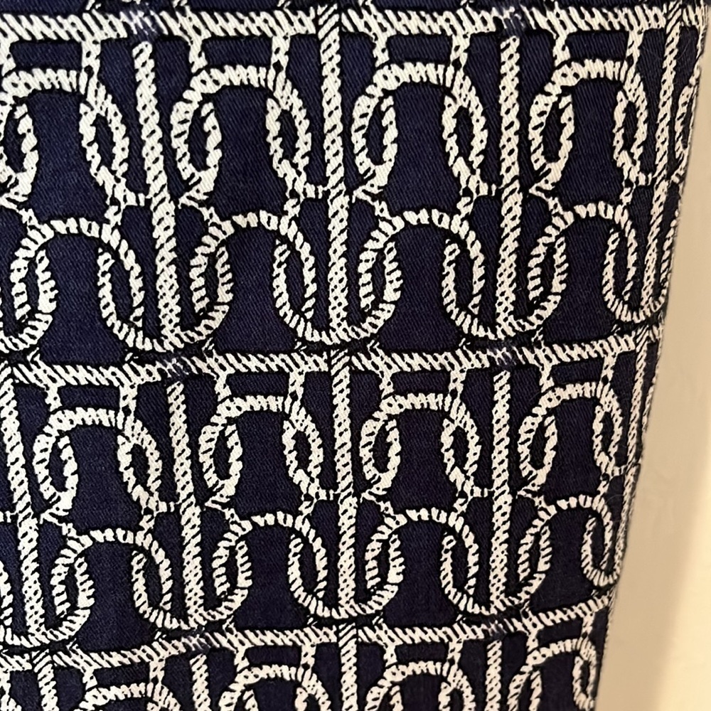 J. Crew navy nautical rope knot cafe capri pant Sz 10 - Picture 6 of 7